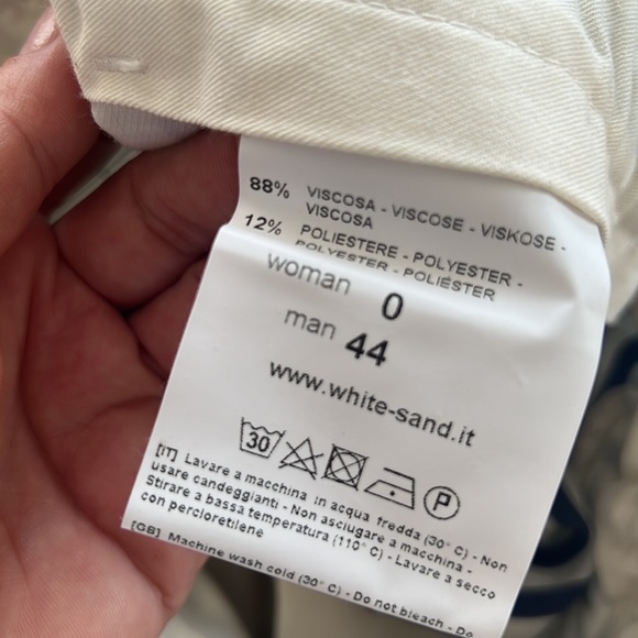 NWT White sand woman pants - Picture 4 of 6